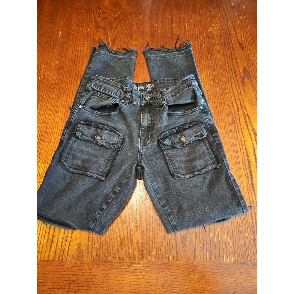 Rebel Vengeance  Distressed  Relaxed Denim Jeans Blue Men's Size 28 (S562)